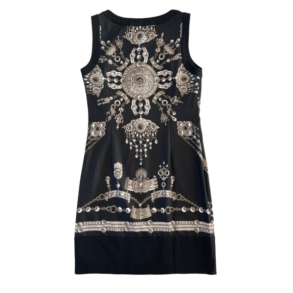 Marchesa Voyage‎ Black Treasure Sheath Dress Sleeveless Size 2 $395 - Picture 8 of 9